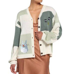 New Studio Ghibli My Neighbor Totoro Patchwork Cardigan Sweater Her Universe